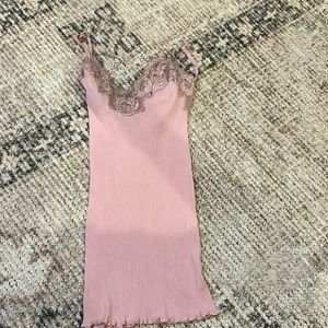 Never worn; pink cami